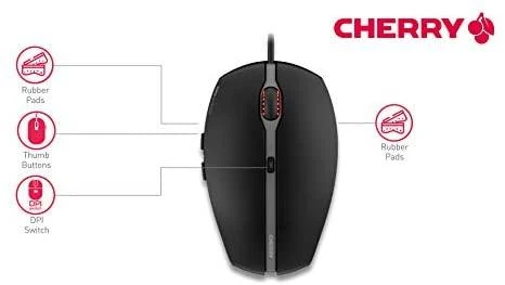 CHERRY GENTIX 4K kompiuterio optinė pelė USB 3600 DPI Abiems rankoms