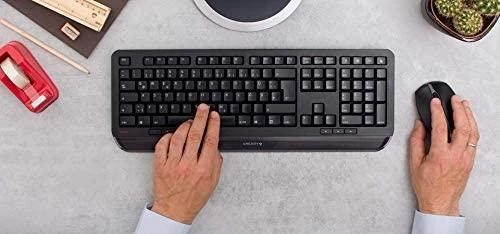 CHERRY GENTIX DESKTOP - Klaviatūra ir pelė - Deutsch - Juodas