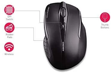 Pelė CHERRY MW3000, belaidė, juoda / MS-175