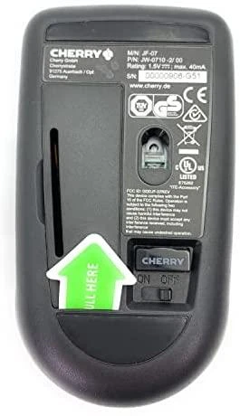 Optinė pelė CHERRY MW 2400, 2.4GHz, juoda / MS-159