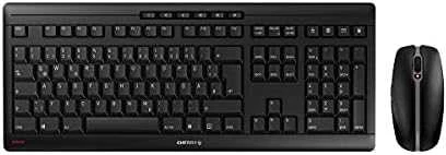 Klaviatūra CHERRY STREAM DESKTOP RECHARGE rinkinys su pele, belaidis, BE išdėstymas, juodas