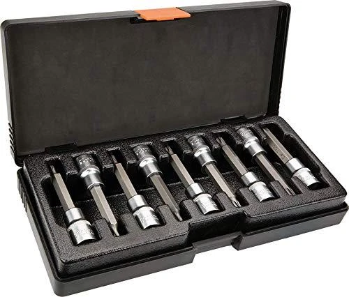 Neo Tools 9 dalių Torx antgalių rinkinys su 100 mm ilgintu