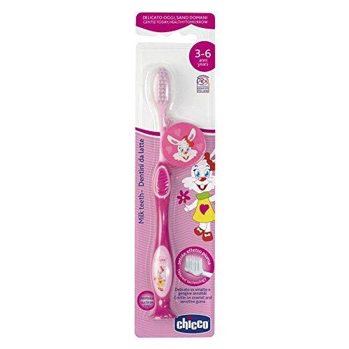 CHICCO Dantų šepetėlis vaikams, rožinis