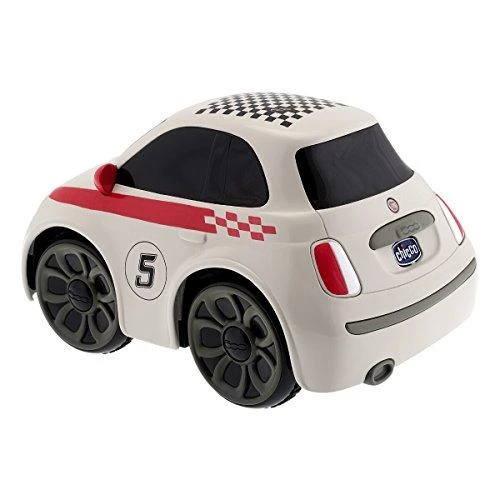 Chicco Žaislinis baltas Fiat 500 su nuotolinio valdymo pultu vairu