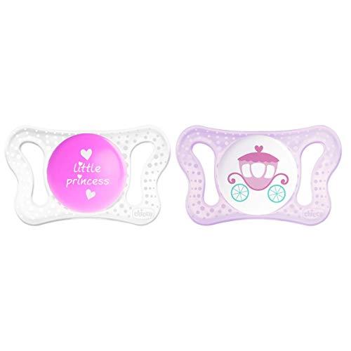 CHICCO PHYSIO MICRO Silikoonist lutt, 0-2m (Roosa)