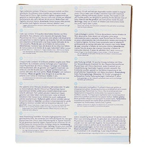 CHICCO antgaliai aspiratoriui PhysioClean 10vnt