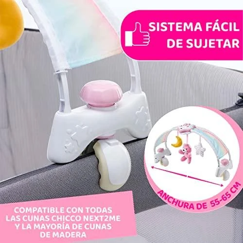 Chicco Lavinimo kilimėlis lovytei rainbow sky rožinis