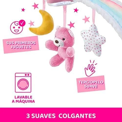 Chicco Lavinimo kilimėlis lovytei rainbow sky rožinis