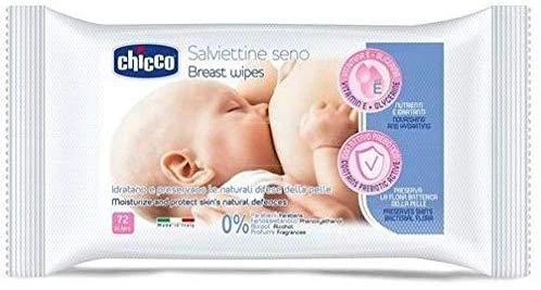 CHICCO servetėlės krūtinės higienai, 72 vnt, 0+.