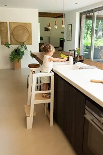 CHILDHOME MOKOMASIS BOKŠTELIS, Baltas NATURAL