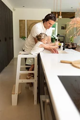 CHILDHOME MOKOMASIS BOKŠTELIS, Baltas NATURAL