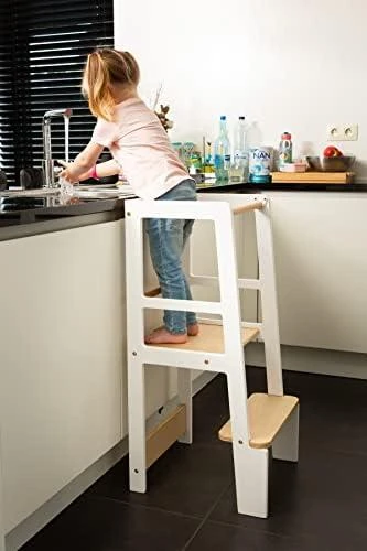 CHILDHOME MOKOMASIS BOKŠTELIS, Baltas NATURAL