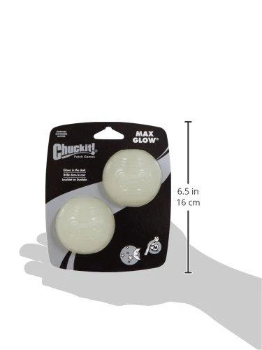 Chuckit! MAX GLOW M 2 vnt.. 6,5 cm