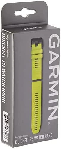 Išmaniojo laikrodžio Garmin greitai atsegamas, silikoninis dirželis, Salotinės spalvos, 26mm