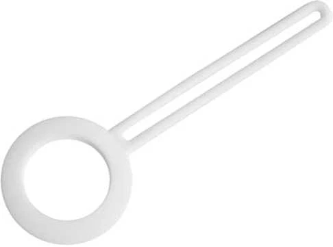 Apple AirTag dėklas DELTACO silikoninis, baltas / MCASE-TAG14