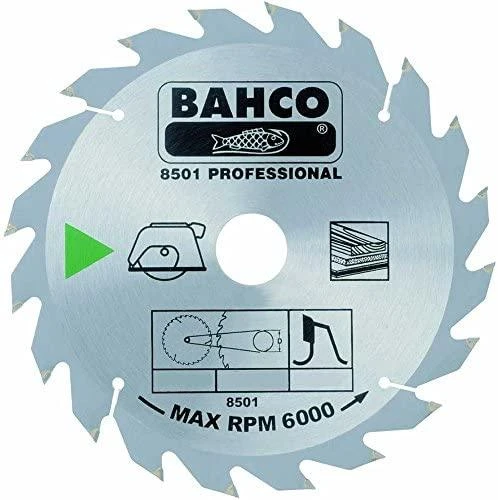 Bahco Diskinis pjūklas aliuminiui ir plastikui 216x30mm 48H -5°, (25mm adapteris)