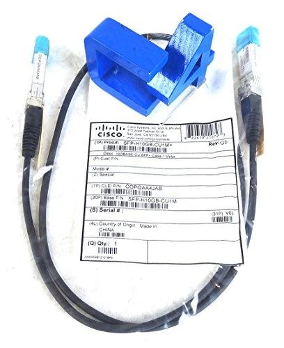 Cisco 10GBASE-CU SFP+ kabelis 1 metras