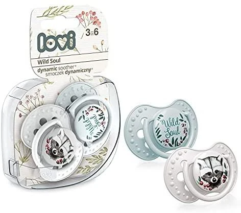LOVI silikoniniai dinaminiai čiulptukai WILD SOUL GIRL, 0-3 mėn., 2 vnt., 22/882merg.