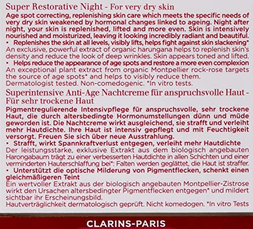Clarins Super Restorative Naktinis labai sausai odai kremas, 50 ml