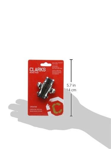 Clarks Diskinių stabdžių kaladėlės CPS472C ROAD juodai raudonos 52mm
