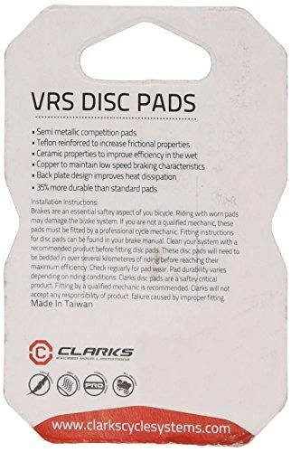Clarks stabdžių trinkelės AVID SRAM (XO Trail, SRAM Guide, RSC, Guide RS, Guide R, Eliksyras 7,9) pusiau metalinės