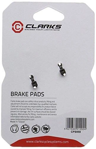 Clarks CPS959 MTB stabdžių trinkelės raudonos-juodos (CLA-CPS959) 72mm