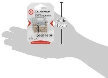 Clarks SHIMANO stabdžių kaladėlės (XTR M965, M966, Saint M800, XT 765, SLX M665, Hone M60, LX M585, Deore M535) pusiau metalinės