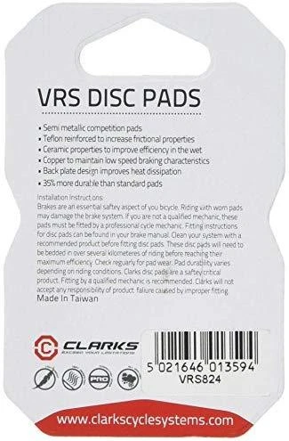 Clarks SHIMANO stabdžių kaladėlės (XTR M965, M966, Saint M800, XT 765, SLX M665, Hone M60, LX M585, Deore M535) pusiau metalinės