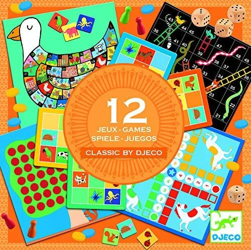 Djeco Klasikinių stalo žaidimų rinkinys - 12 žaidimų ( DJ05218 )