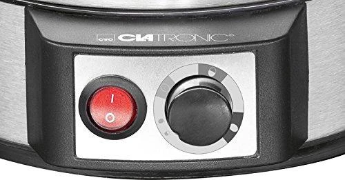 Clatronic EK 3321 kiaušinių viryklė (Juoda/Nerūdijančio plieno)