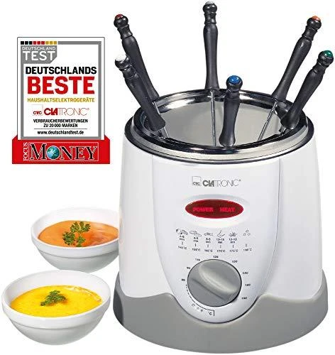 Clatronic Fondue gruzdintuvė FFR 2916 balta/pilka