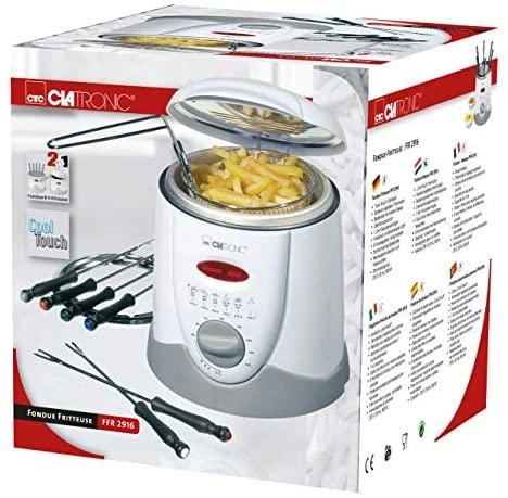 Clatronic Fondue gruzdintuvė FFR 2916 balta/pilka