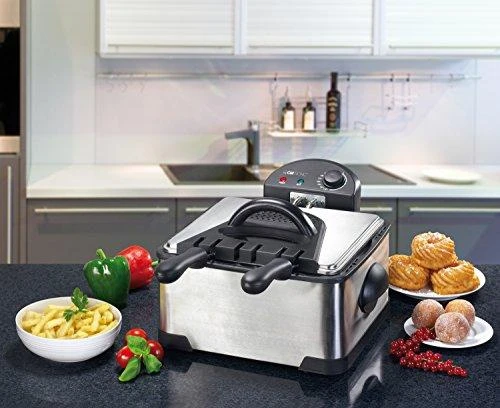 Gruzdintuvė Keptuvė Clatronic FR 3195 (4 l, 2000 W, inox spalvos)