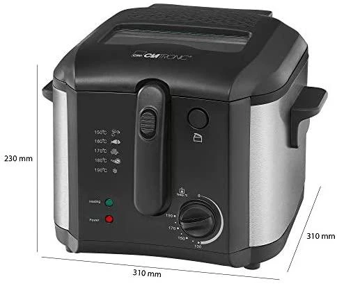 Gruzdintuvė Fryer Clatronic FR 3649 (2,5 l, 1600W, juodos spalvos)