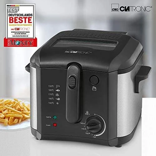 Gruzdintuvė Fryer Clatronic FR 3649 (2,5 l, 1600W, juodos spalvos)
