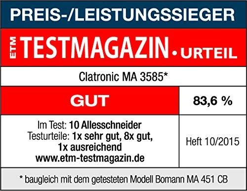 Elektrinis pjaustytuvas Clatronic MA 3585 (150W, sidabrinis spalvos)