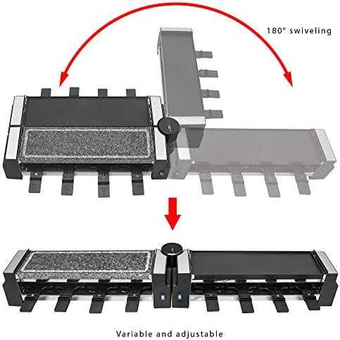 Clatronic raclette grilis 2 viename su akmens ir grilio plokštėmis, 1200 W, RG 3678