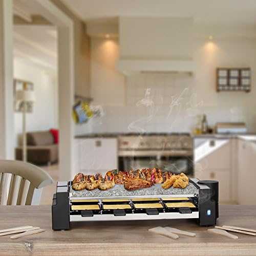Clatronic raclette grilis 2 viename su akmens ir grilio plokštėmis, 1200 W, RG 3678