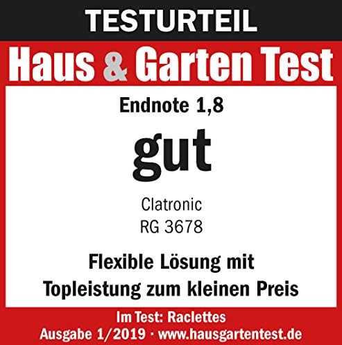 Clatronic raclette grilis 2 viename su akmens ir grilio plokštėmis, 1200 W, RG 3678