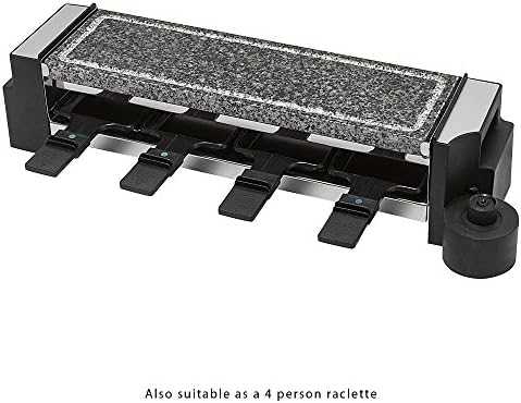 Clatronic raclette grilis 2 viename su akmens ir grilio plokštėmis, 1200 W, RG 3678