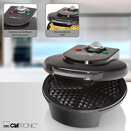 Vaflinė Clatronic WA 3491 (1200W; juoda)