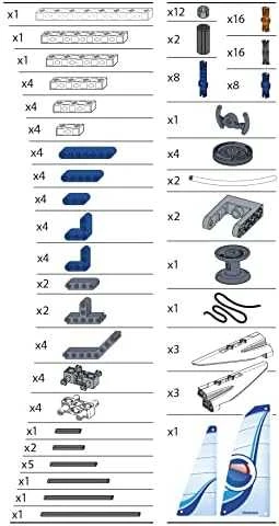Clementoni Statybinis rinkinys Mechanikos laboratorija Trimaranas ir vandens motociklas