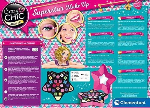 CLEMENTONI CRAZY CHIC kosmetikos rinkinys Superstar Make Up, 18604