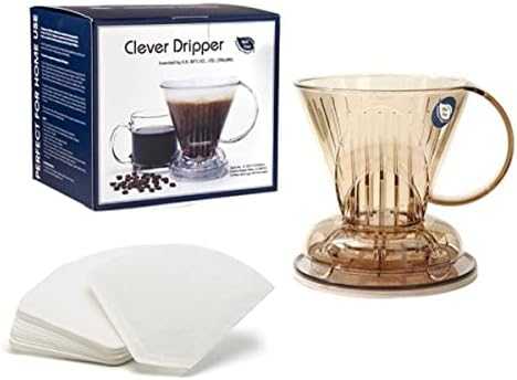 Clever Dripper - L 500ml Transluscent + 100 Filters