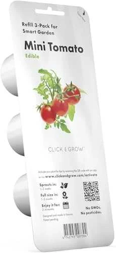 Click Grow „Click and Grow“ – išmaniojo sodo papildymo pakuotė, 3 vnt. – mini pomidorai (SGR5X3)