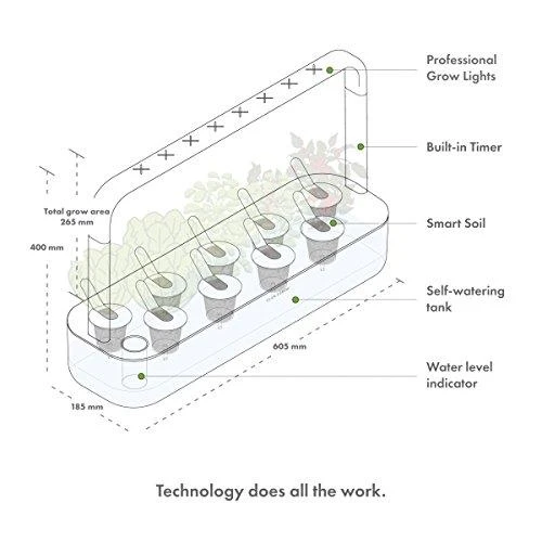 Išmanus namų sodas Click & Grow Smart Garden 9 (Pilkas) SG9
