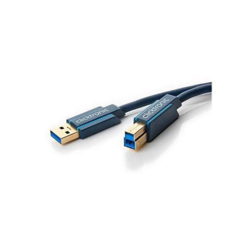 Clicktronic USB-A laidas – 1,8 m tamsiai mėlynas (JAB-1404730)
