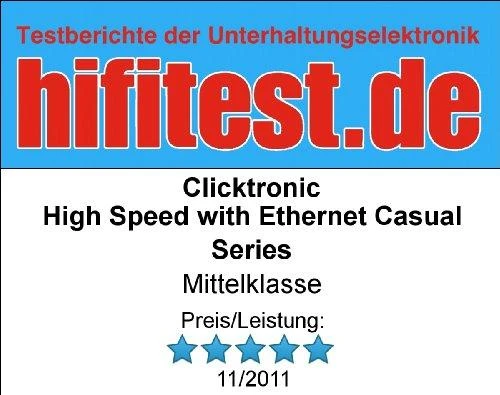 Clicktronic 70302 High Speed HDMI™ kabelis su Ethernet, 1,5 m Clicktronic