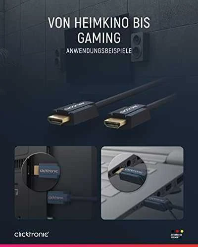 Clicktronic didelės spartos HDMI laidas su Ethernet 70307