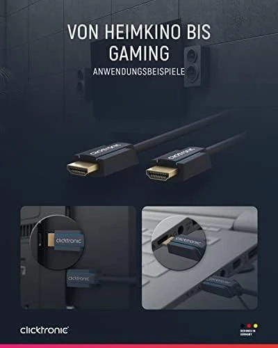 CLICKTRONIC Kabelis HDMI 1.4 Full HD 20m